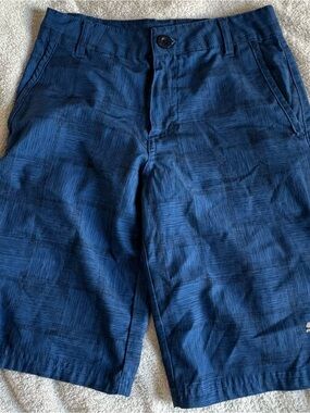 Puma Navy and Light Blue Athletic Shorts